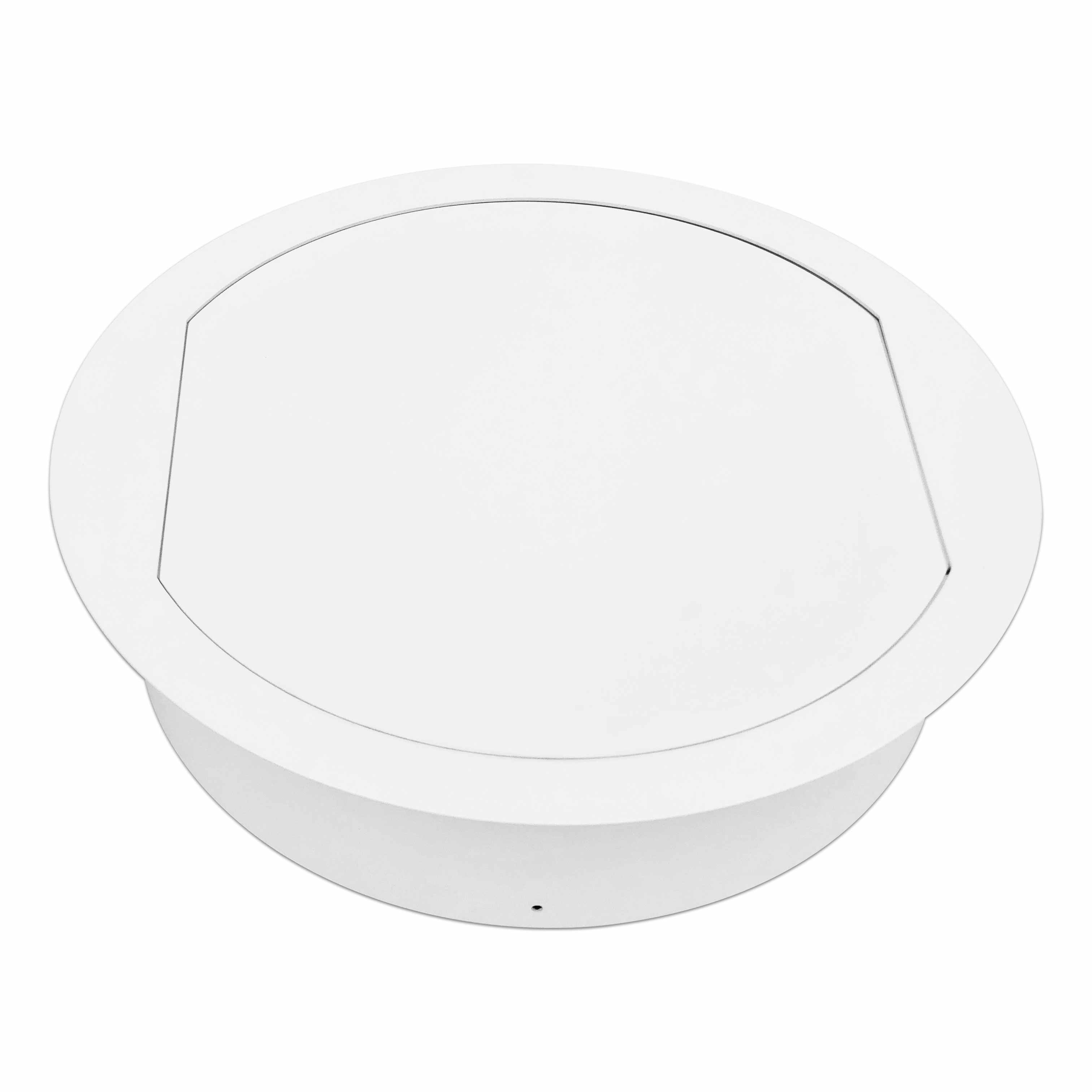 Pendeltür Metall - Weiß - ohne Schloss - einwandig - ohne Dichtung - ⌀ 250 mm