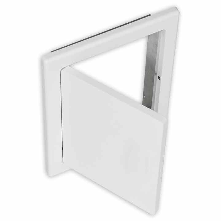 Einwurftüre MDF-Holz weiß ohne Dichtung, ohne Schloss