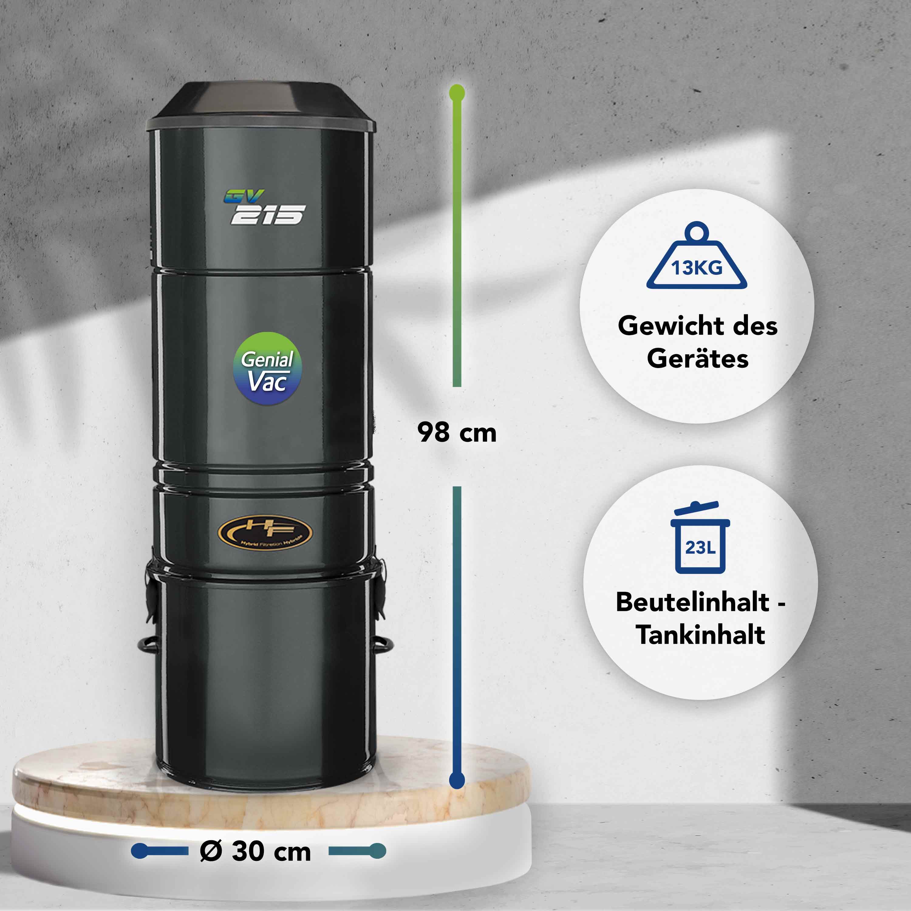 Set-Angebot GV215 + Schlauchset mit Ein-Aus in versch. Längen + 25 Jahre Hersteller-Garantie GRATIS dazu!