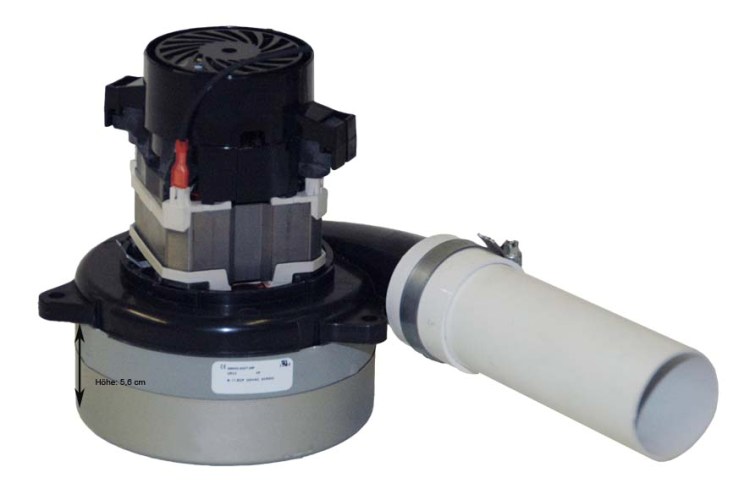 Motor mit 2 Turbinen Boden flach für Genialvac- Crossvac und Globaltek