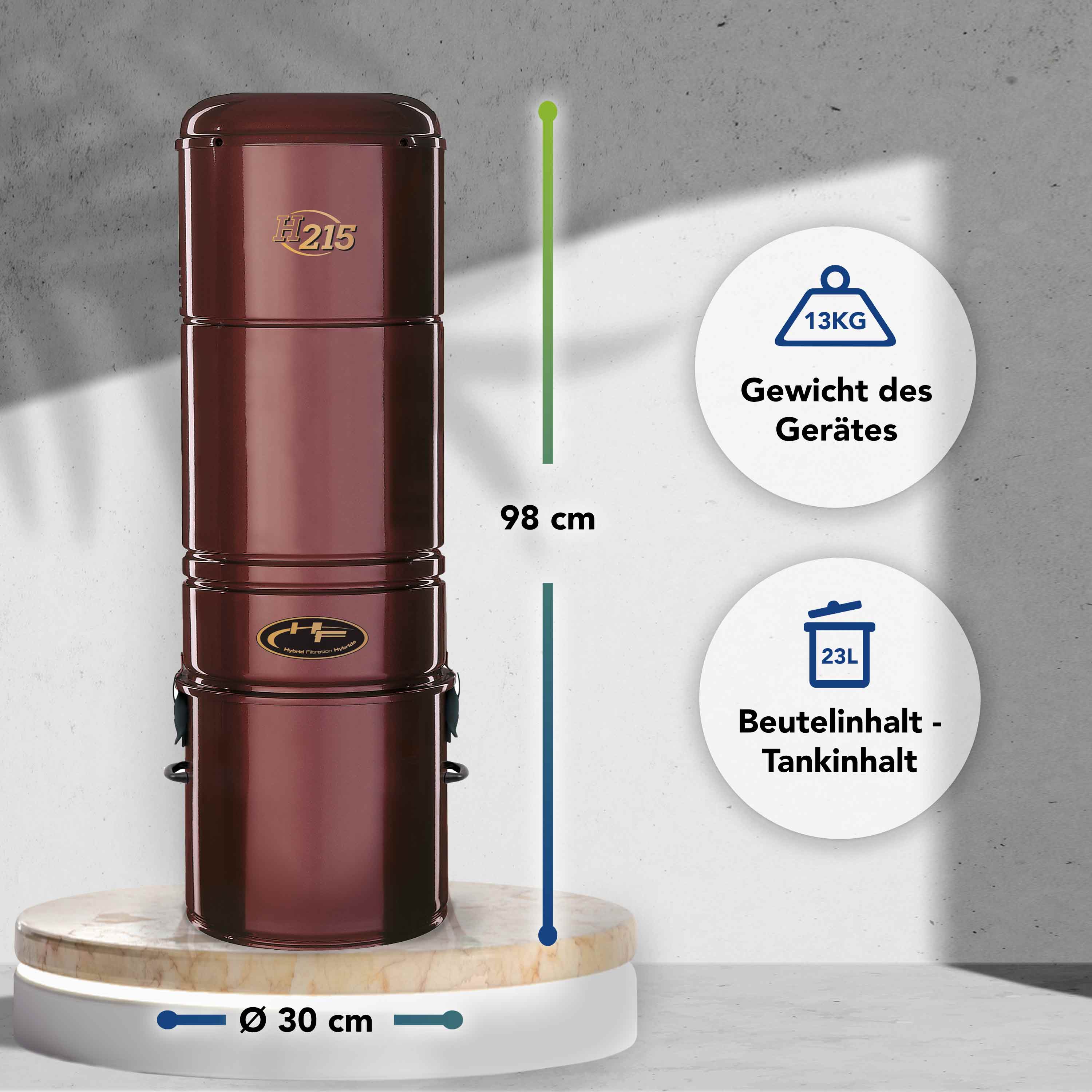 Zentralstaubsauger - Gerät GV 215 High-Quality