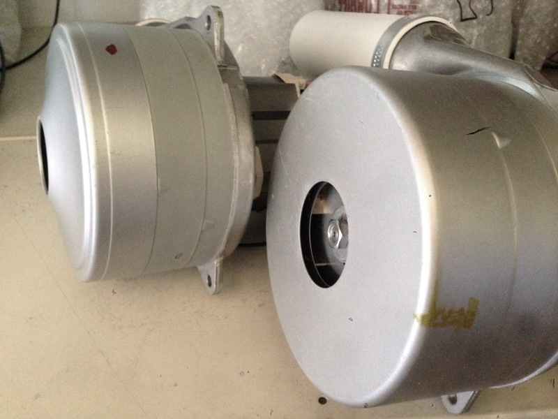 Motor mit 3 Turbinen - Boden flach für Cyclovac Genialvac- Crossvac und Globaltek