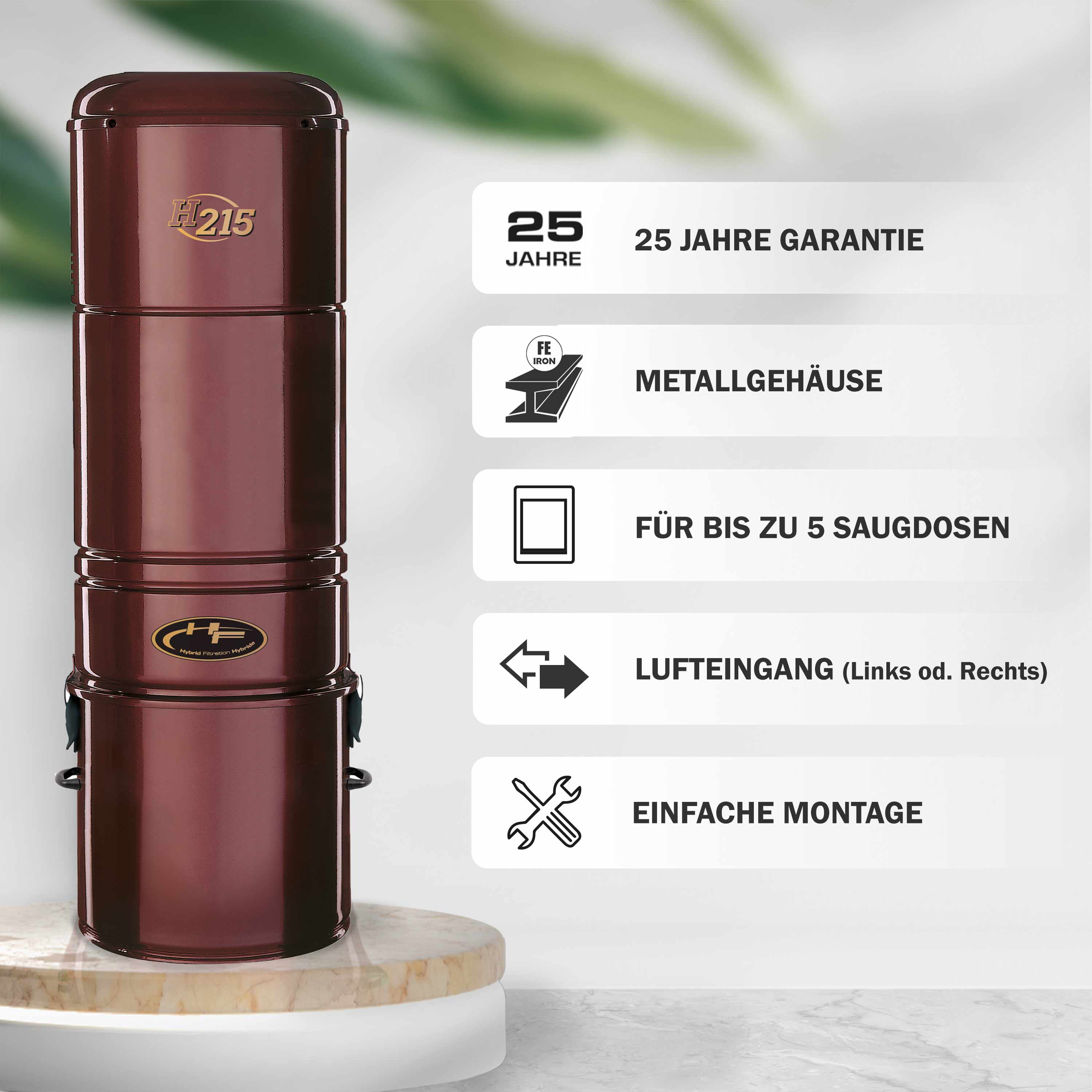 Zentralstaubsauger - Gerät GV 215 High-Quality