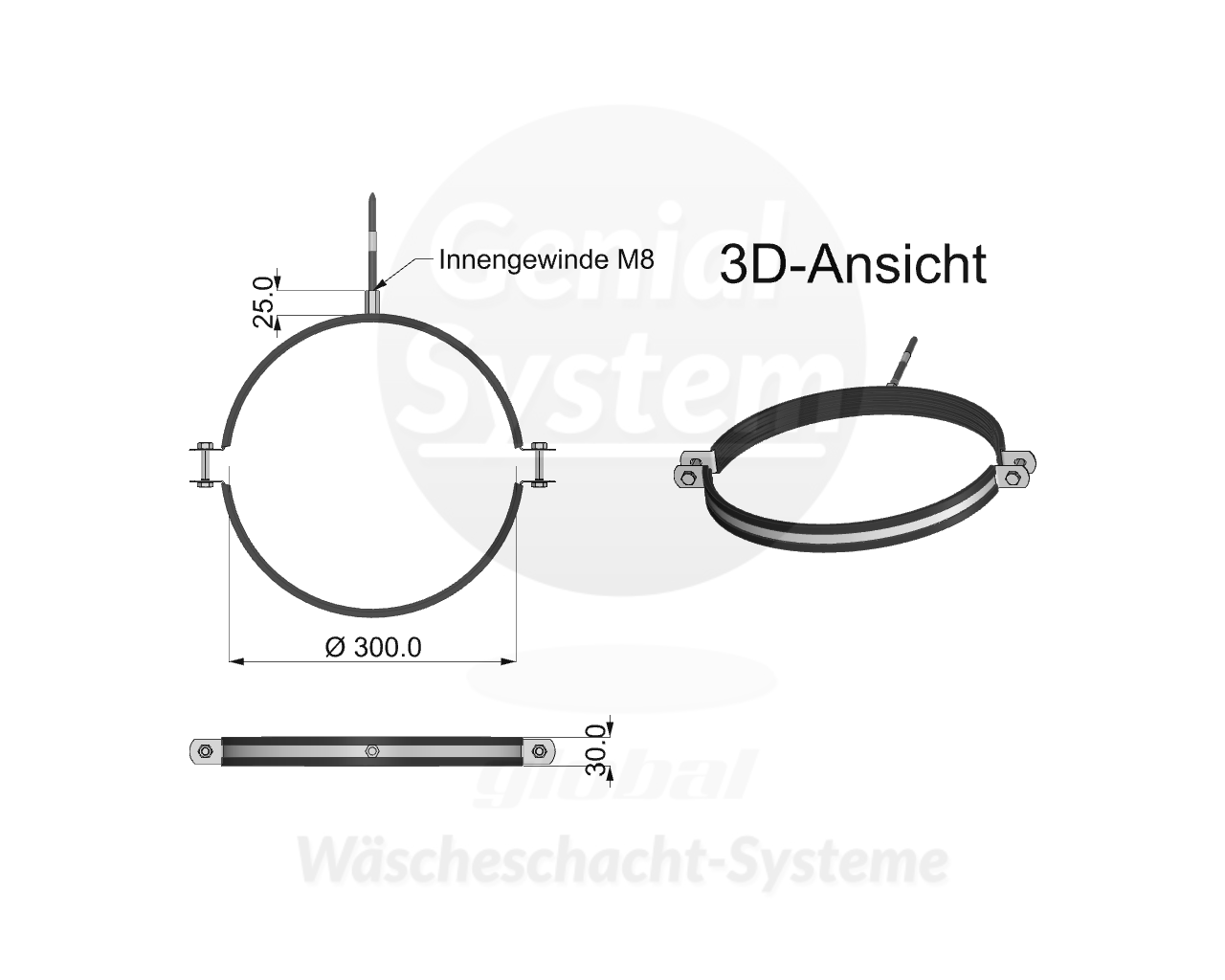 VA-Rohrhalter verzinkt