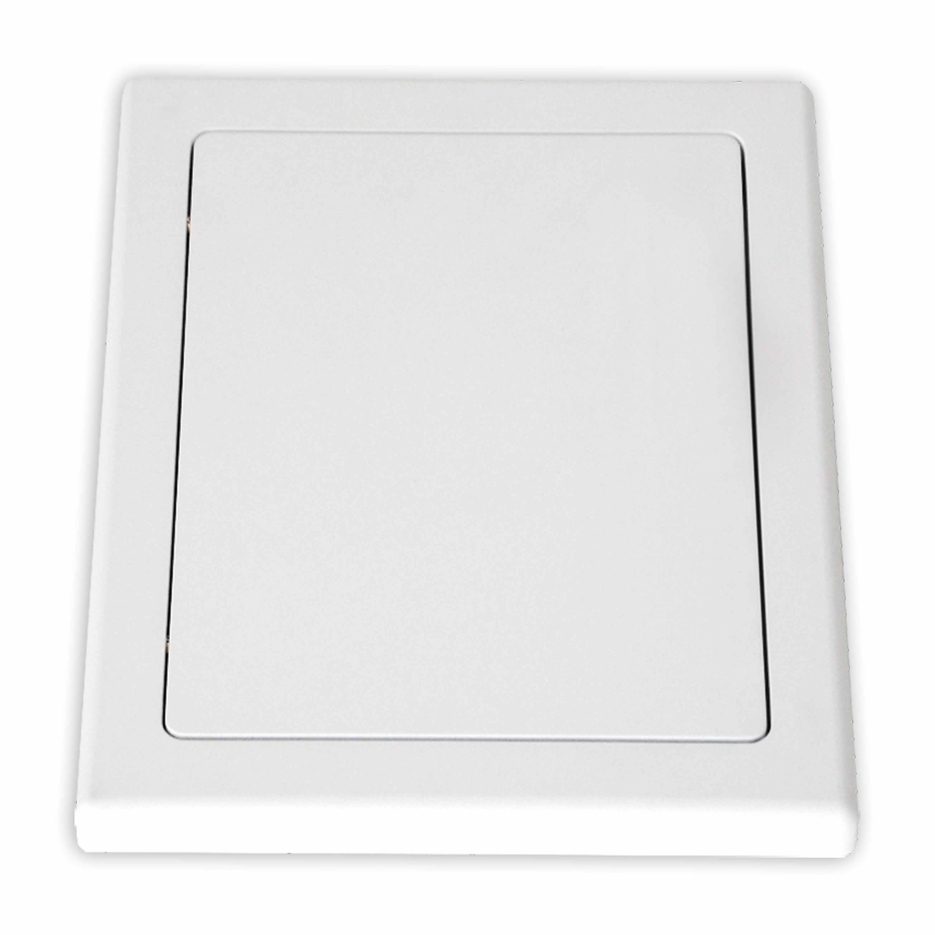 Einwurftüre MDF-Holz weiß ohne Dichtung, ohne Schloss